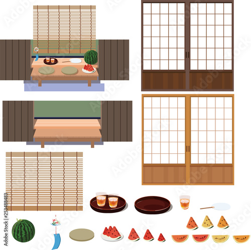 イラスト素材 夏の縁側 Stock Vector Adobe Stock イラスト素材 夏の縁側 Stock Vector Adobe Stock