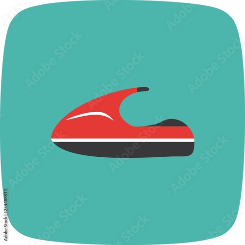 Illustration Jet Ski Icon photo