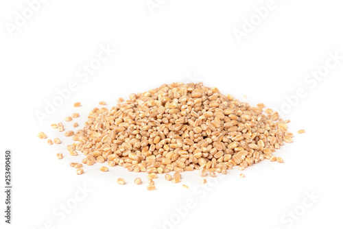 Wheat isolated on white background.