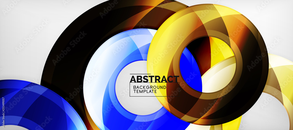 Glossy circles geometric background Glossy circles geometric background