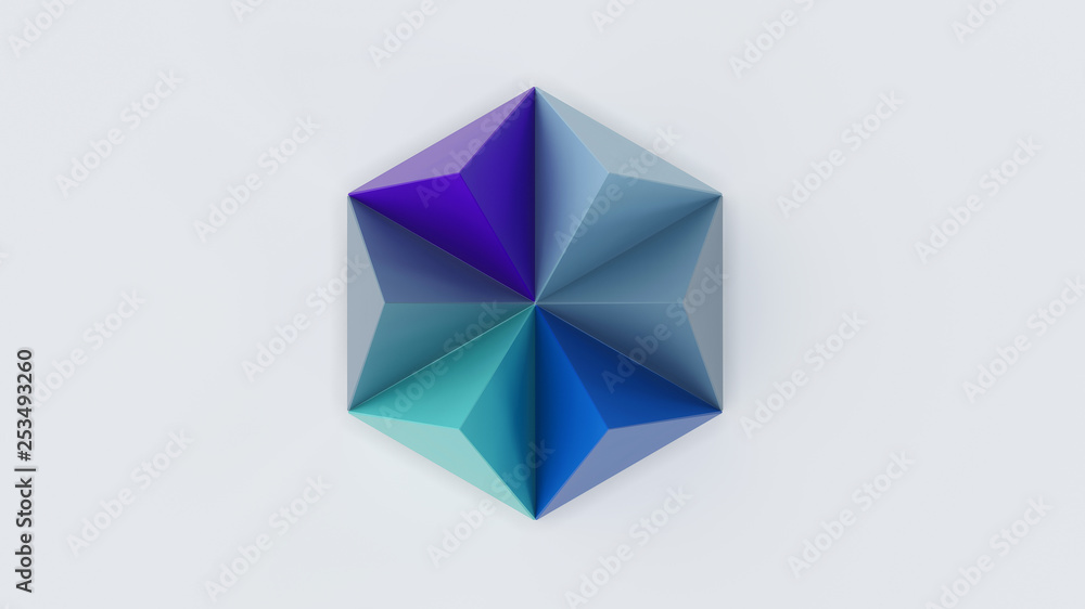 porcelain tile triangular 3D illustration porcelain tile triangular 3D illustration
