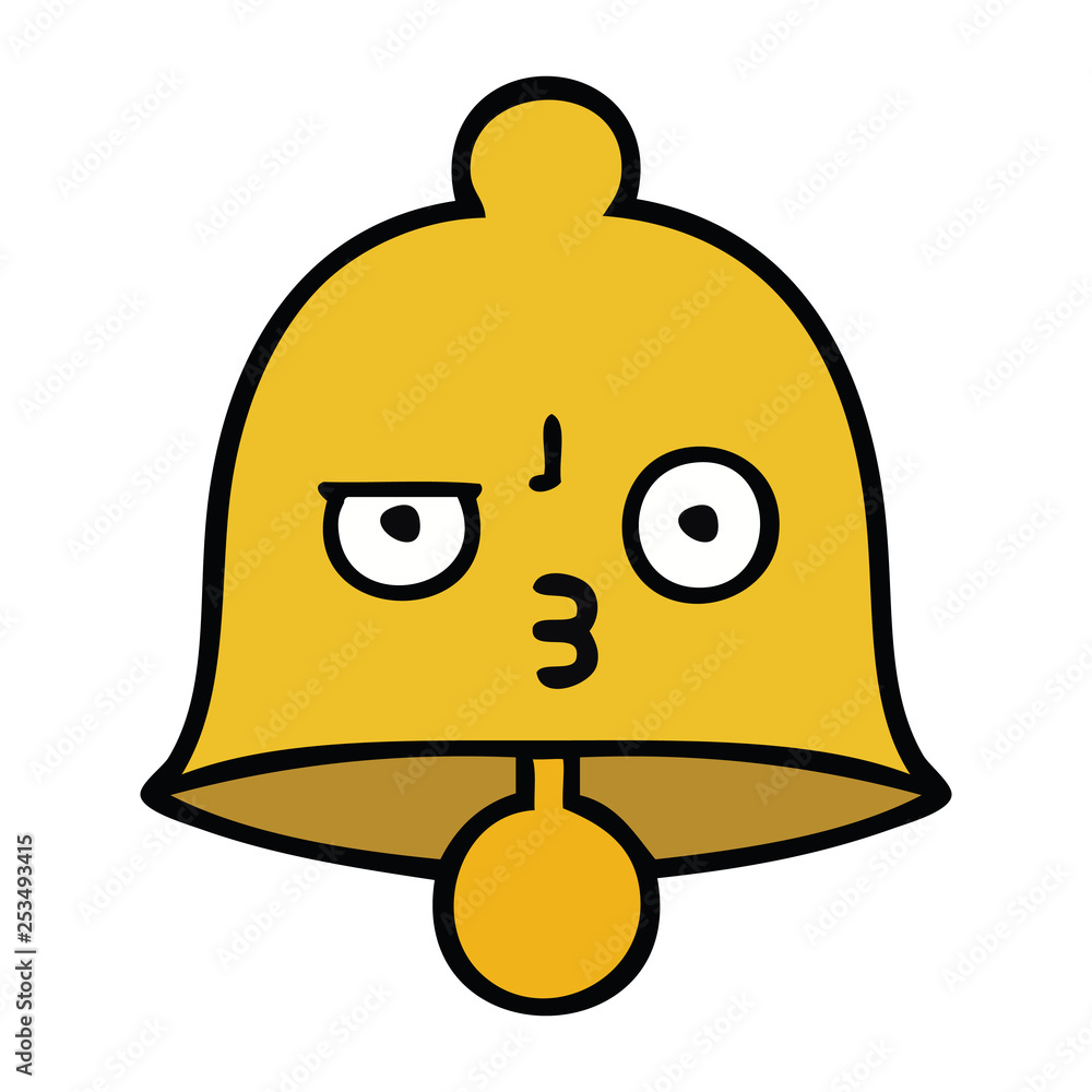 Fototapeta premium cute cartoon bell