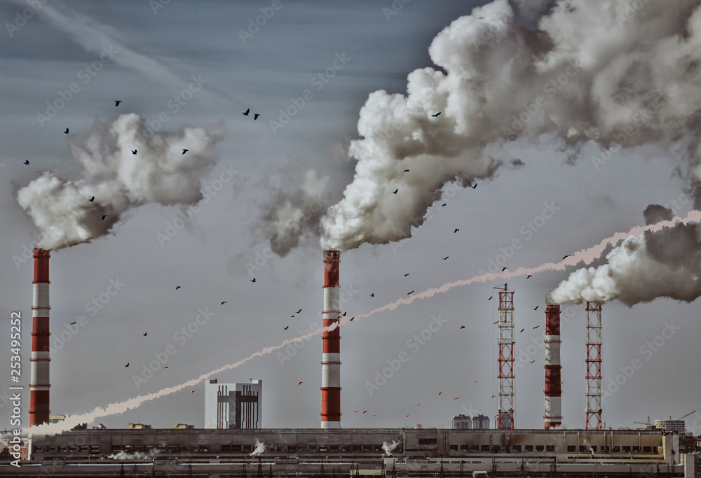 pollution factories smoke from the pipes pollution factories smoke from the pipes