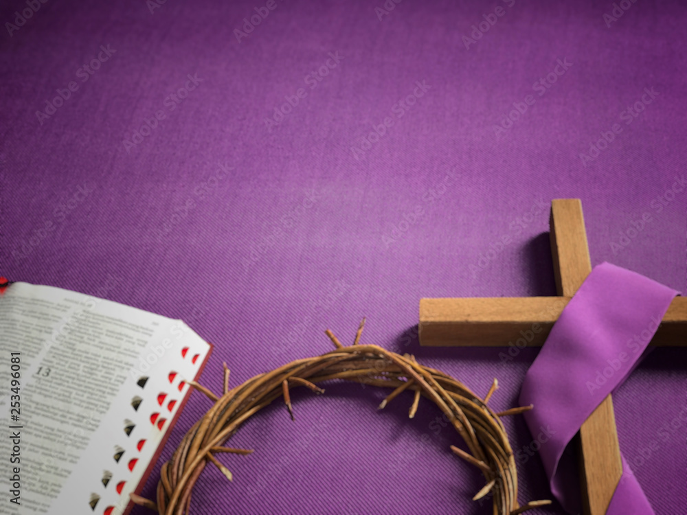 Good Friday, Lent Season and Holy Week concept - A religious cross, a