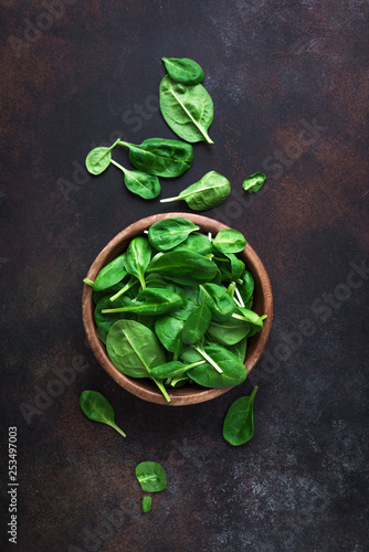 Baby spinach leaves