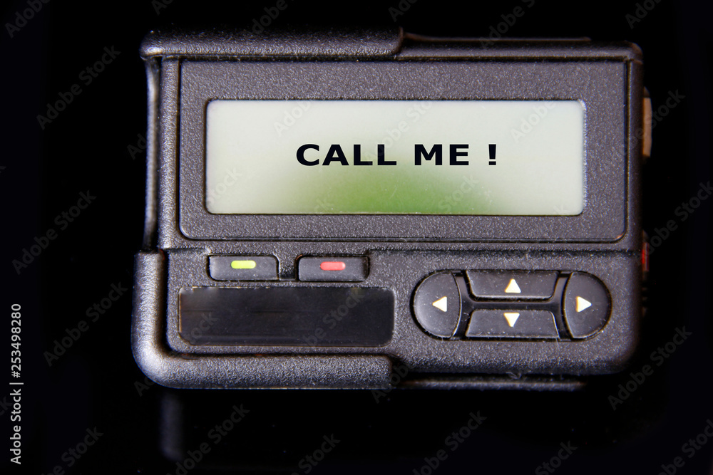 pager / beeper with sign pager / beeper with sign