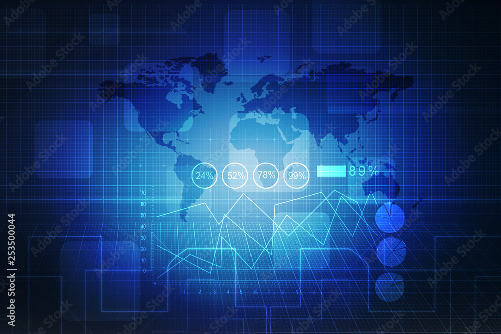 2D Digital Abstract Business Networking background 2D Digital Abstract Business Networking background