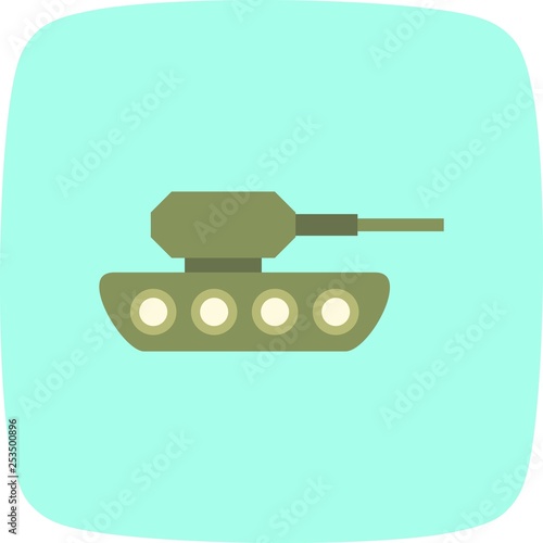 Tableau sur toile Illustration Tank Icon