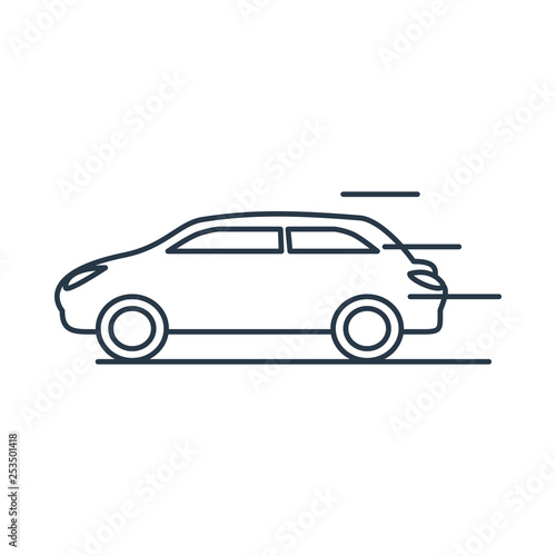 car sedan isolated icon © djvstock