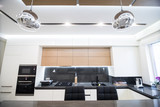 Modern kitchen interior in new luxury home