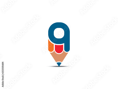Free Download Q letter pencil vector icon - GFXLoad