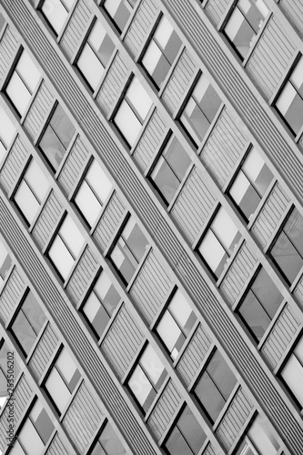 Architecture of window building modern style - monochrome