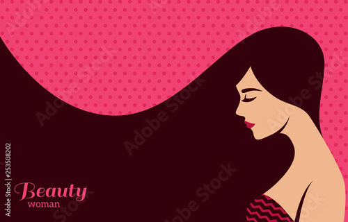 Woman with dark hair