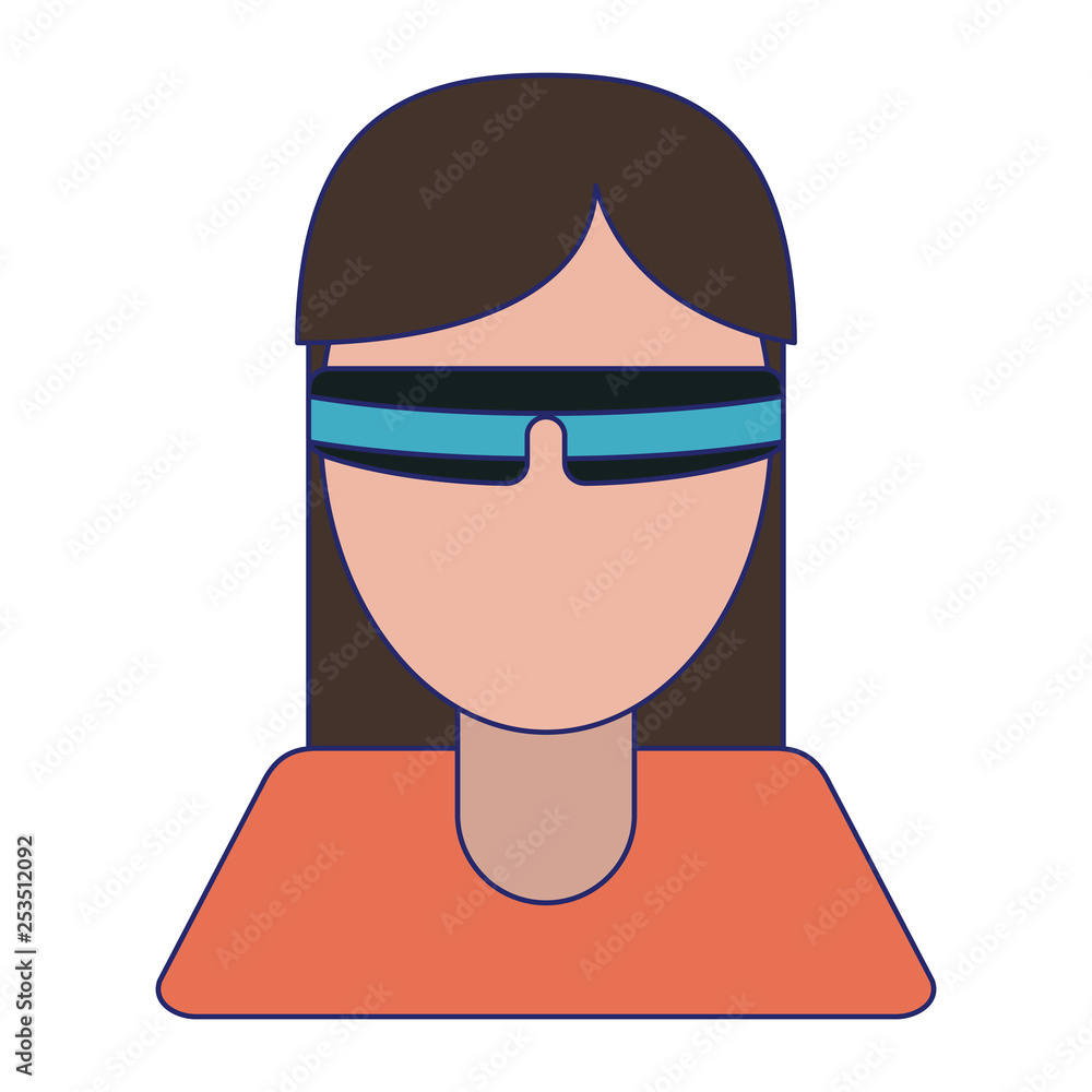woman with smart glasses avatar