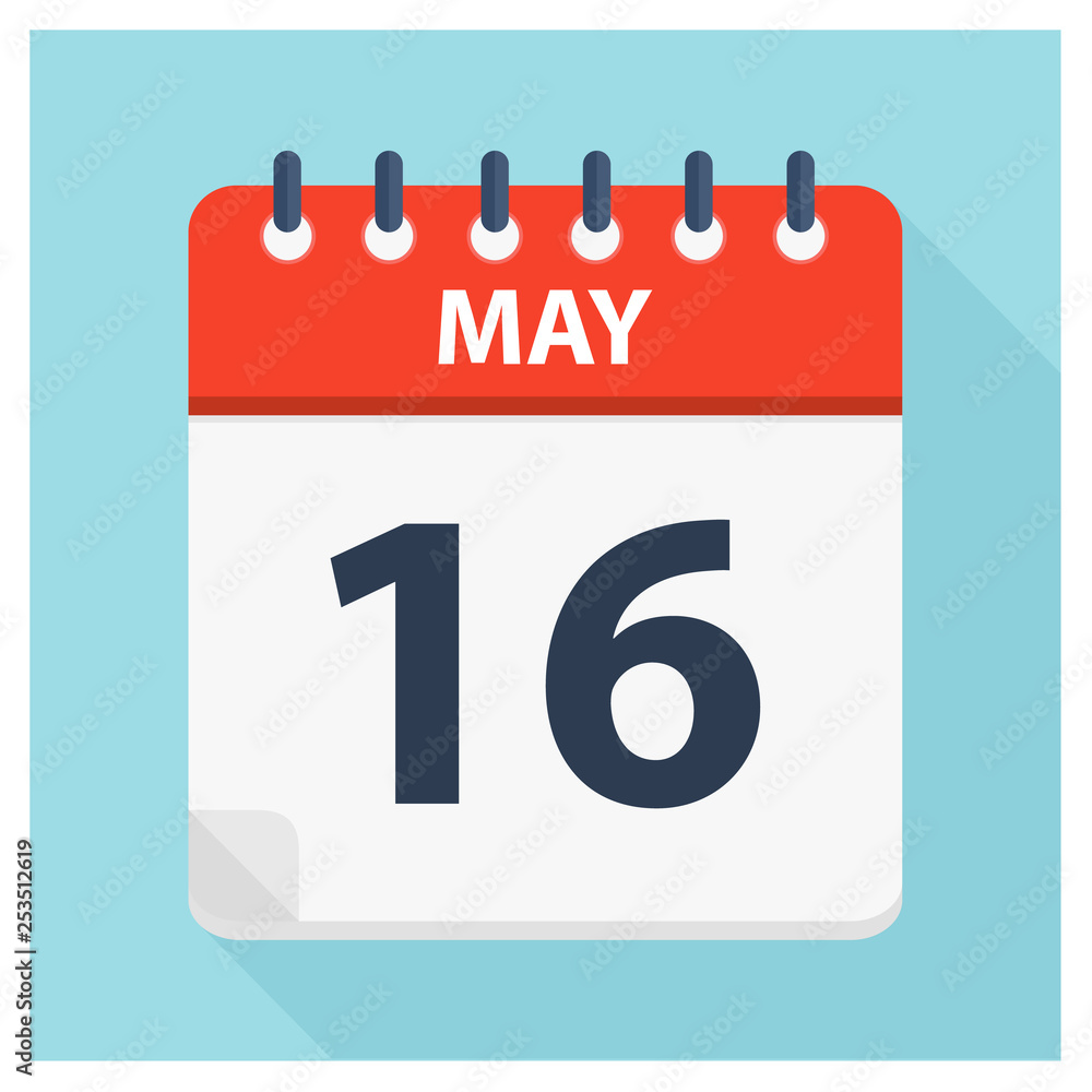 May 16 - Calendar Icon - Calendar design template May 16 - Calendar Icon - Calendar design template