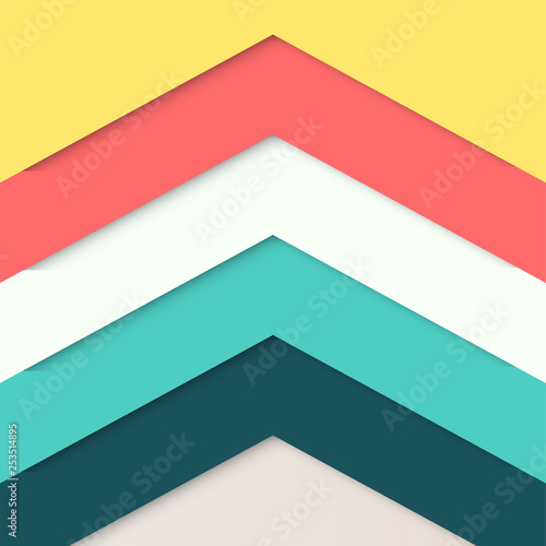 Retro paper layout, vector illustration