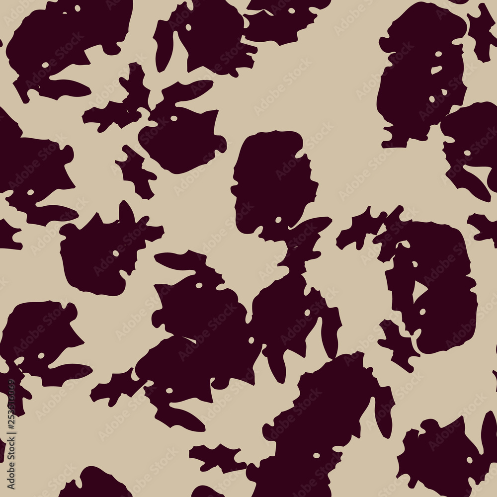 Urban UFO camouflage of various shades of beige and red colors Urban UFO camouflage of various shades of beige and red colors