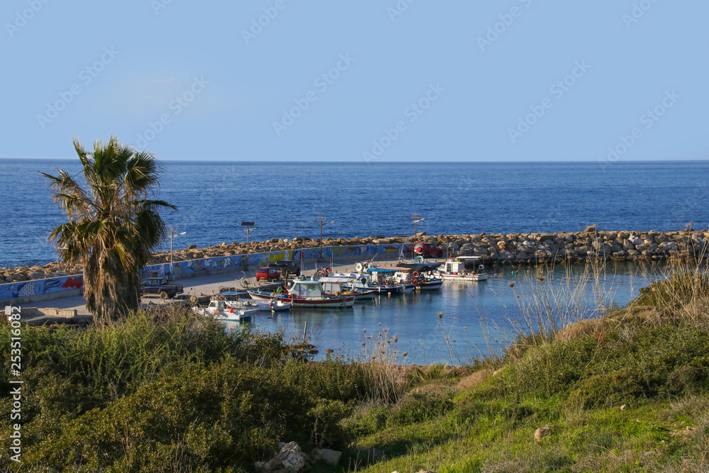 Port and beach of Agios Georgios, Akamas - Cyprus
