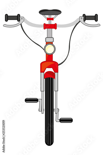 Vector illustration of the transport facility bicycle