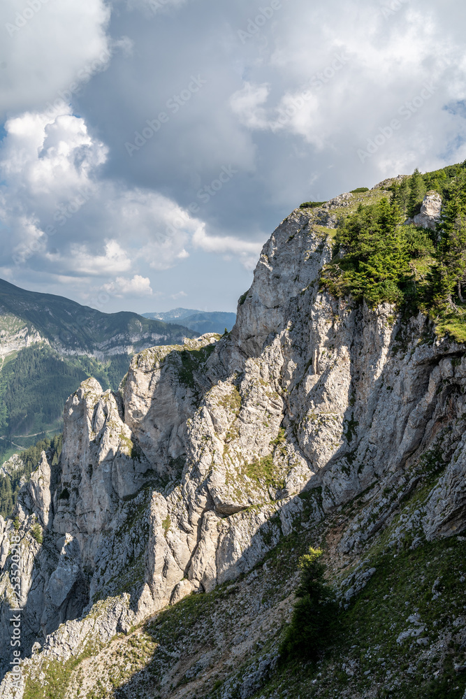 On the way to the top of the Rax mountains near the Heukuppe, Austria