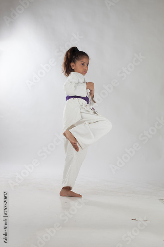 Indian Girl Training Karate