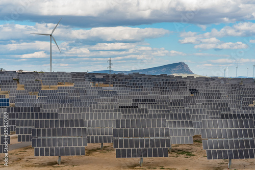 Wallpaper Mural Photovoltaic and wind power plant Torontodigital.ca