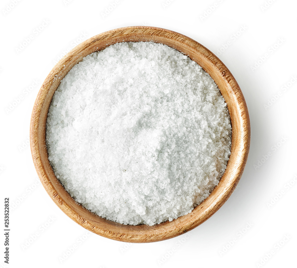 wooden bowl of salt wooden bowl of salt