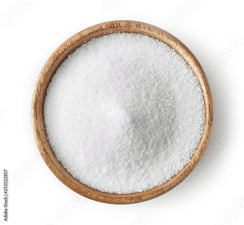 wooden bowl of salt