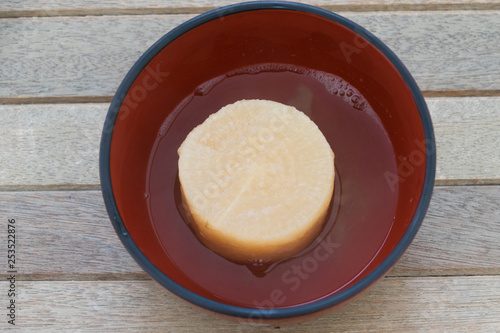 三千院  大根　初午大根焚き Sanzen in Japanese white radish　 photo