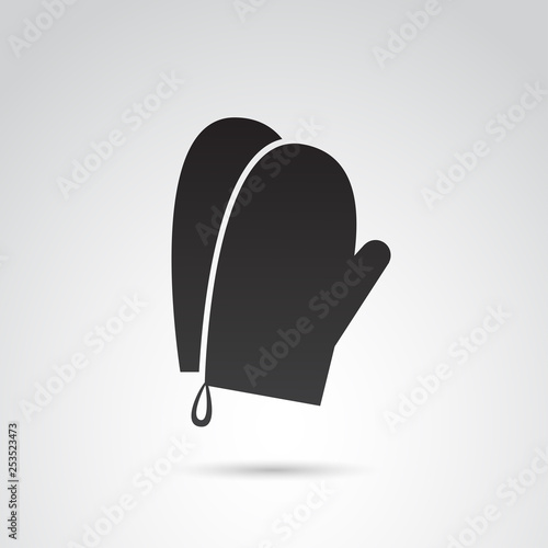 Vector icon: kitchen gloves.