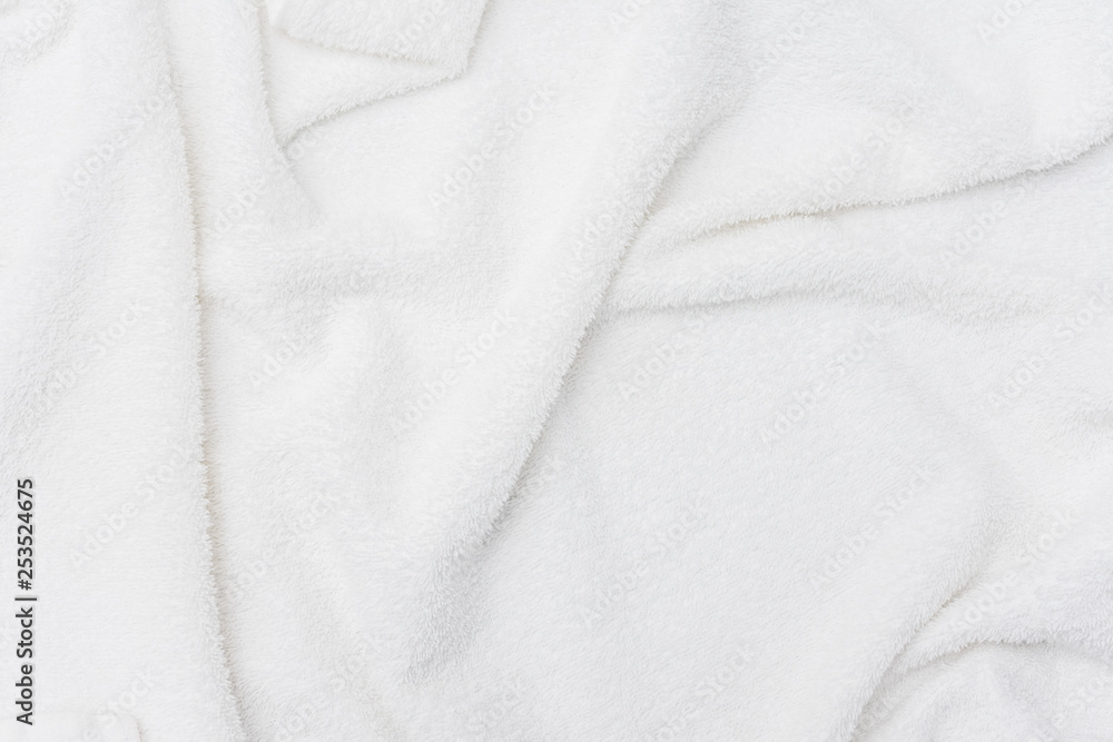 white crumpled blanket, texture, top view white crumpled blanket, texture, top view