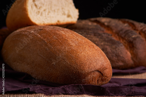 Fresh homemade bread. Crisp. Bread at leaven. Unleavened bread. dietary bread