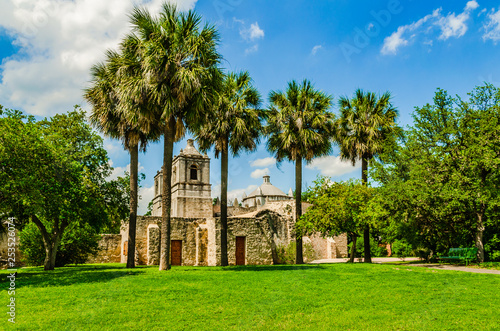 Canvas Print Mission Concepcion in San Antonio Texas