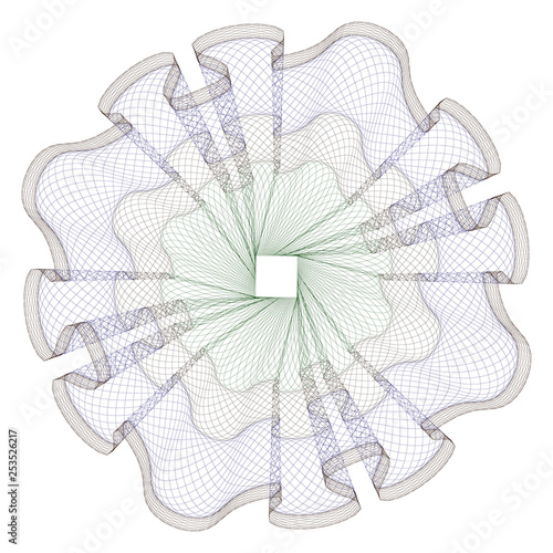 Watermark , Guilloche  for security ,background design element for  certificate,diploma,
