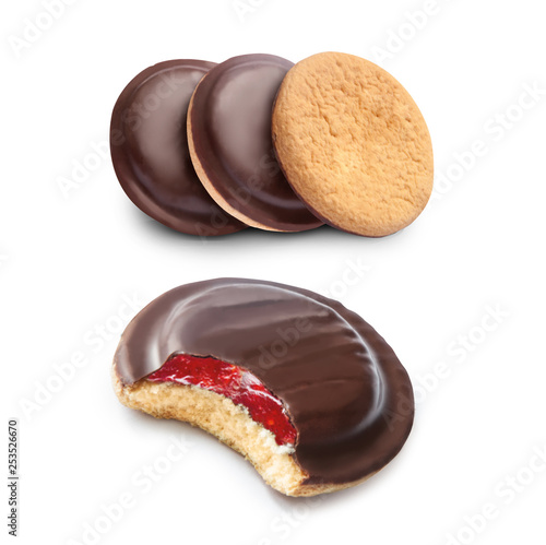 Tableau sur toile jaffa cakes ciasko z galaretka