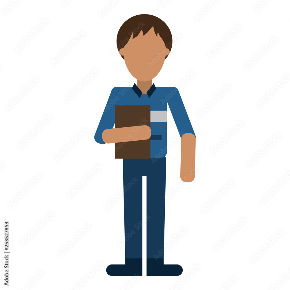 courier with clipboard professional worker avatar courier with clipboard professional worker avatar