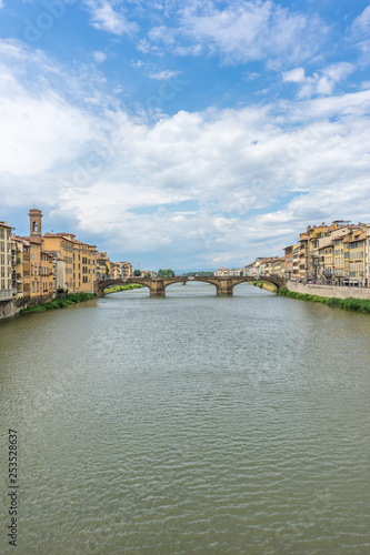 Bridge over the river Arno in Florence, Italy