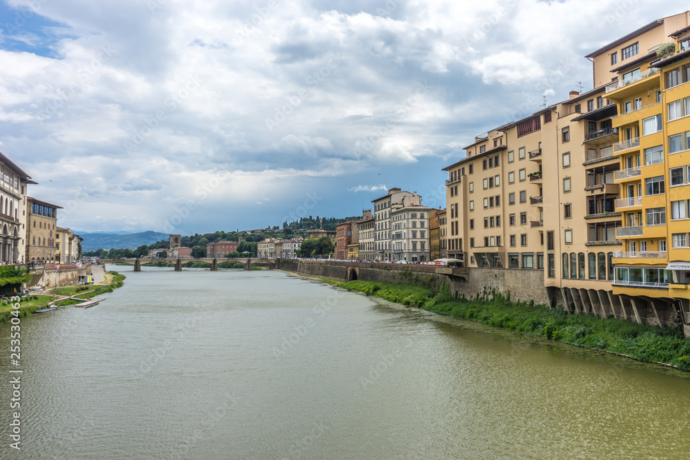 Italy,Florence, Arno, Arno over a body of water