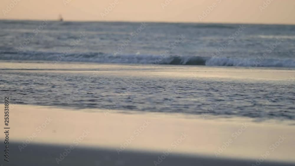 Tide coming in at sunset. Tide coming in at sunset.