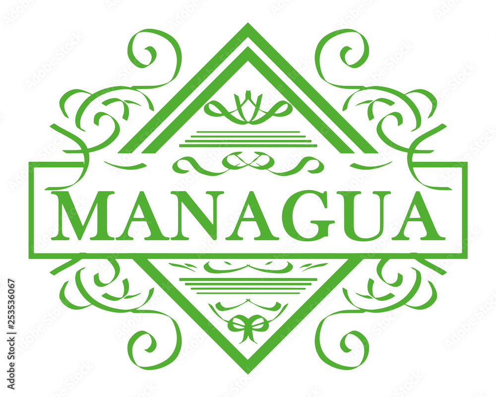 Fotografia Label vector managua