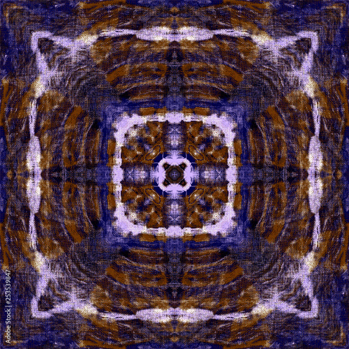 Oil painting on canvas intensive colors square art fantasy pattern