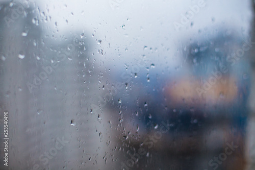 Rain drops on the window © Taranukhin Alex