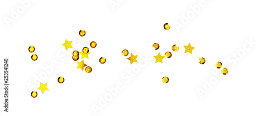 Scattered golden seqines an...