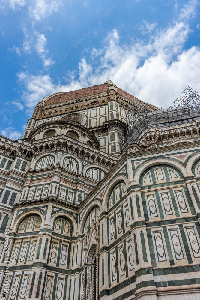 Cathedral Santa Maria del Fiore with magnificent Renaissance dome designed by Filippo Brunelleschi in Florence, Italy