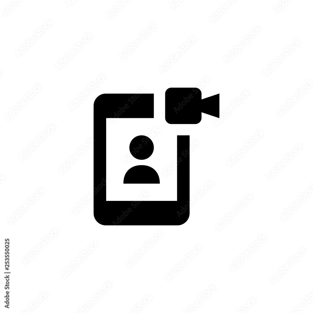 Face recognition system icon Face recognition system icon