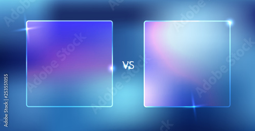 Vector isolated illustration of versus screen