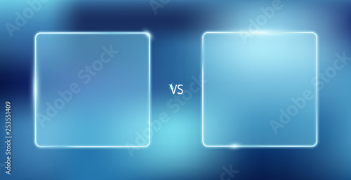 Vector isolated illustration of versus screen