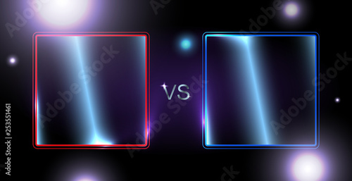 Vector isolated illustration of versus screen
