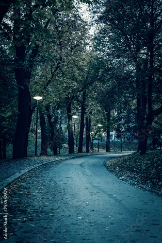 Park at night, Skeppsholmen island, Stockholm © Marina Marr