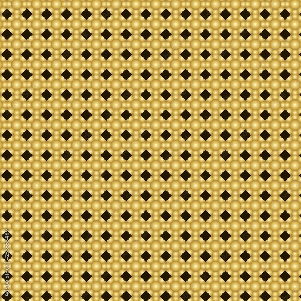 Golden on black abstract repeating background. Vector art deco fashion seamless background Golden on black abstract repeating background. Vector art deco fashion seamless background